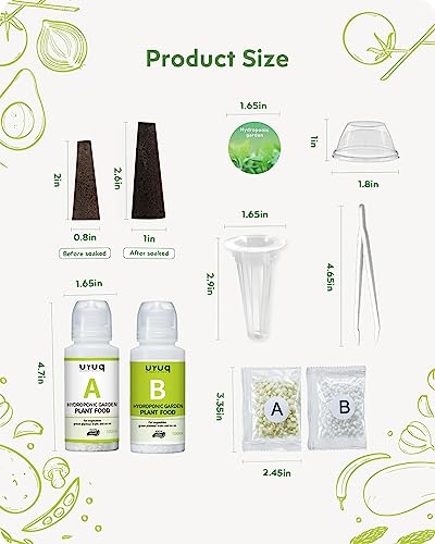 188pcs Hydroponic Pods Kit Compatible with AeroGarden & Most Brands