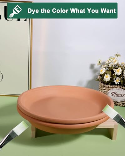 11 Inch Terracotta Plant Saucer Pots Tray (3 Count)