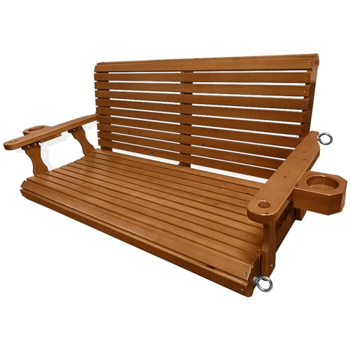 Wooden Porch Swing (Cedar Tone / 4.5 FT Extra Large)