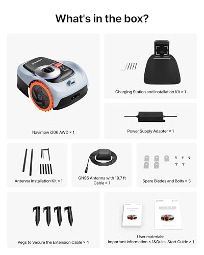 Segway Navimow i206 AWD Robot Lawn Mower Wire Free with Garage S