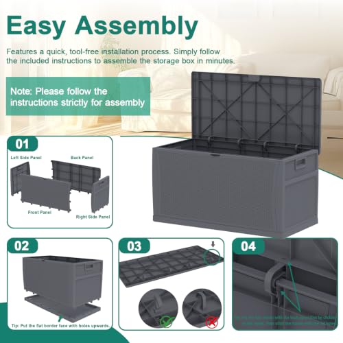 121 Gallon Outdoor Storage Box Large