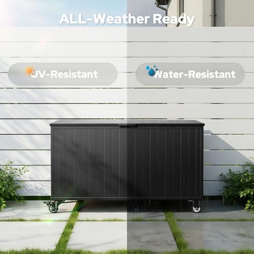 150 Gallon Outdoor Storage Box with Wheels