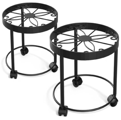 Indoor Plant Stand with Wheels