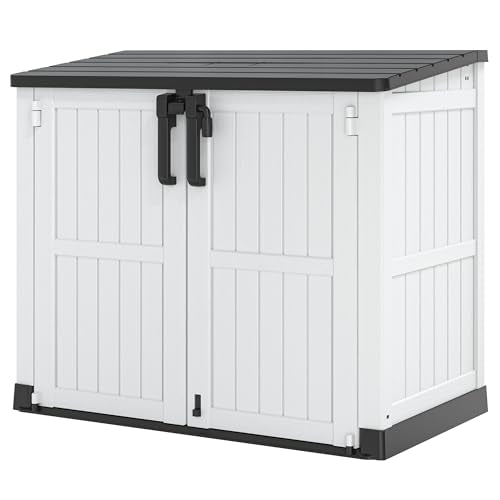 Outdoor Storage Cabinet 36 Cu.Ft Garden Storage Shed Waterproof Lockable for Garden Hoses