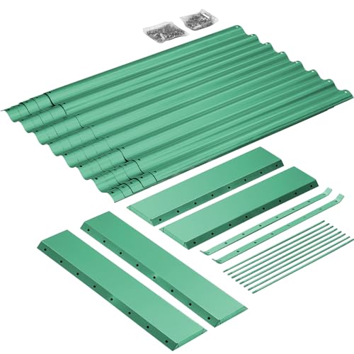 8×4×2 ft Galvanized Raised Garden Bed Kit