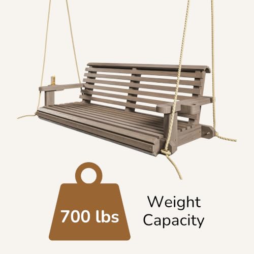 Amish Heavy Duty 800 Lb Roll Comfort Treated Porch Swing W