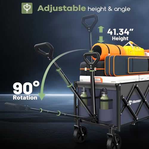 34'' Extra Long Folding Portable Wagon