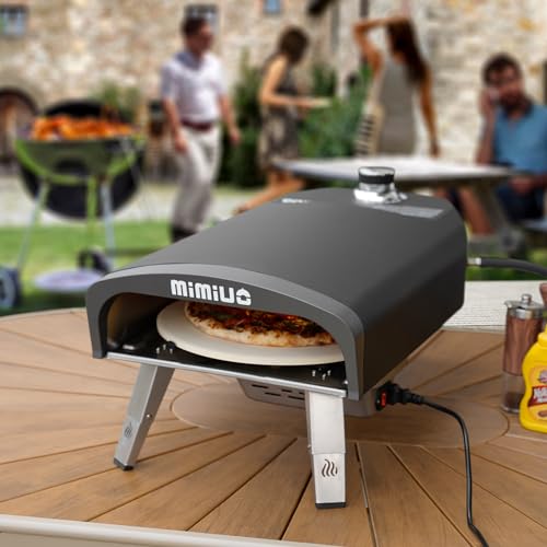 Auto Rotating Gas Pizza Oven Outdoor 39Lbs