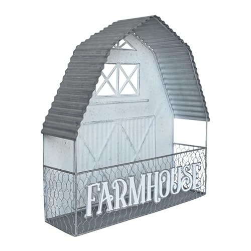 Rustic Farmhouse Barn Wall Plant Holder (Farmhouse White)