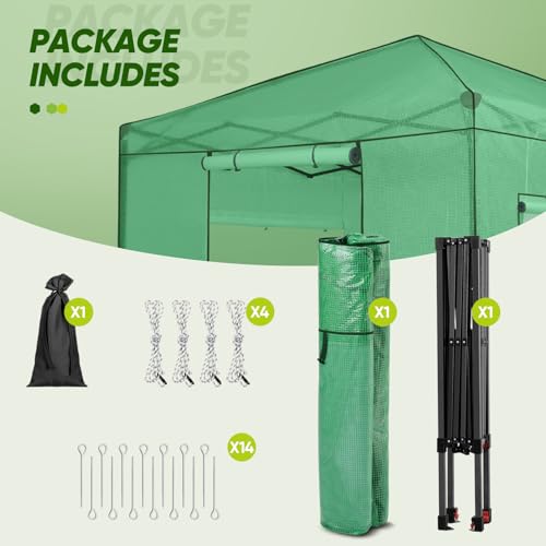 8x8 Easy Setup Pop Up Greenhouse