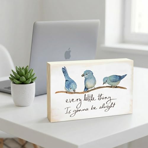 Rustic Pine Wood Block Sign