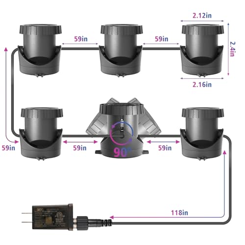 Color Changing Pond Lights (6-IN-1-BT)
