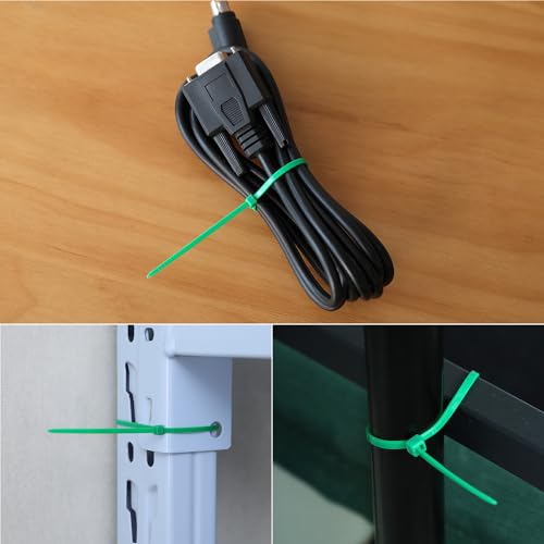 6 inch Green Zip Ties (100 Count)