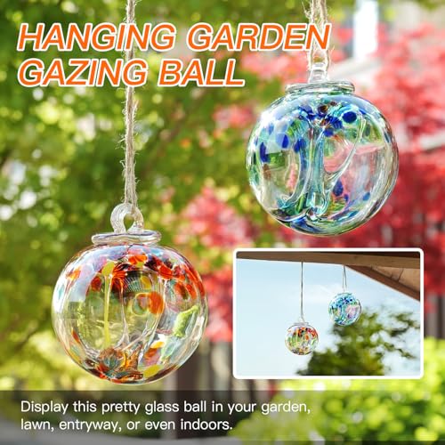YaoYuan 4 Inch Garden Hanging Gazing Ball Hand (50 Count)
