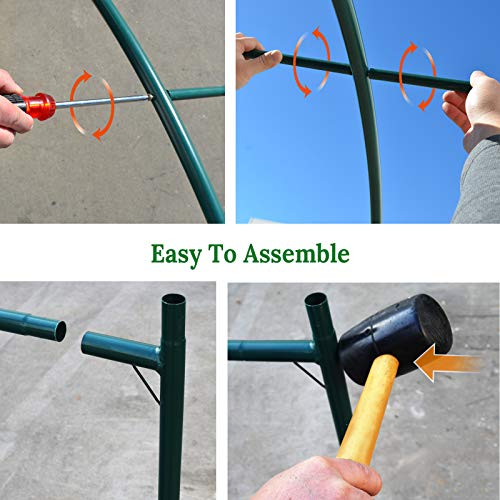 Multi Size Large Garden Support Arch Frame Climbing Plant Arch Arbor for Flowers