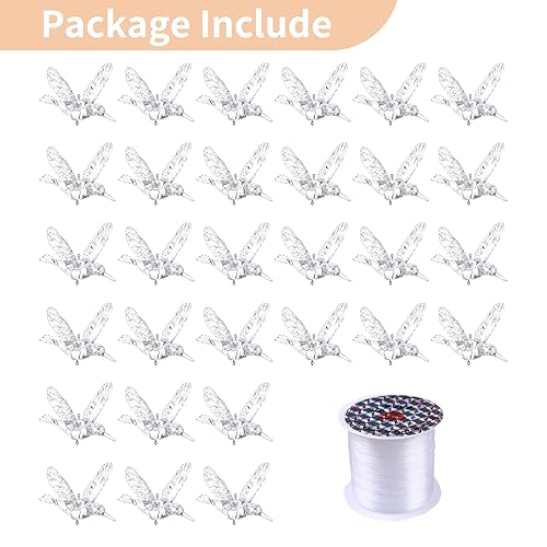 Crystal Ceiling Hanging Ornaments (30 Count)