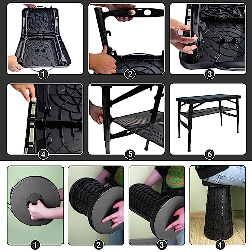 Folding Table and Stool
