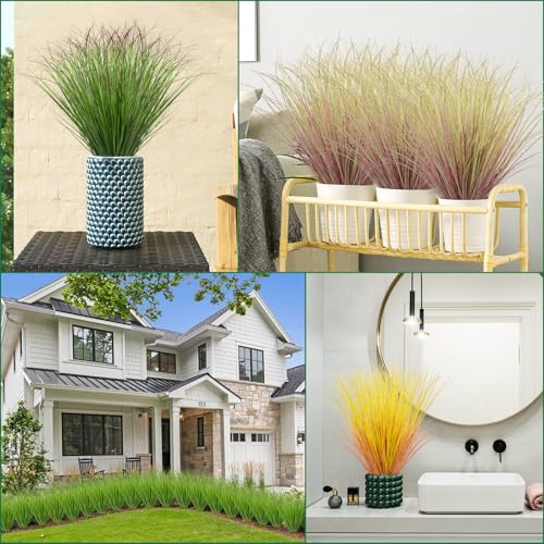 12Pcs Artificial Grass Plants (12 Count)