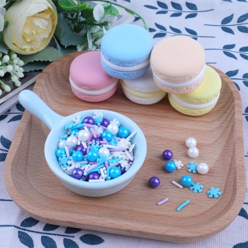 Winter Snowflake Sprinkles for Cake Decorating