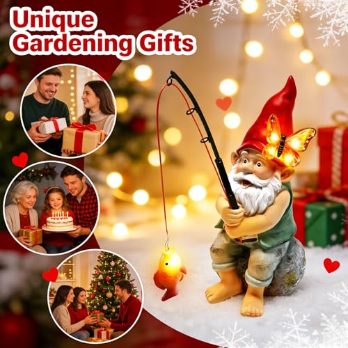 Solar Garden Gnome Statues (Gnome)
