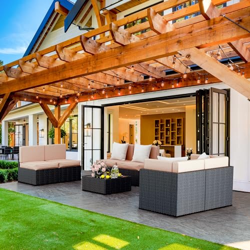 7 Pieces Outdoor Sectional Furniture