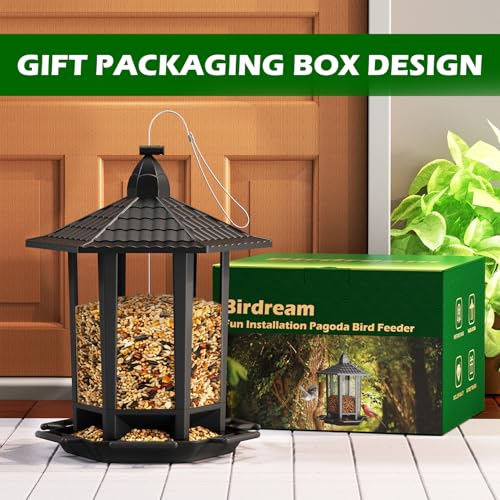 2 Pack Bird Feeders for Outdoor Hanging (2 Count)