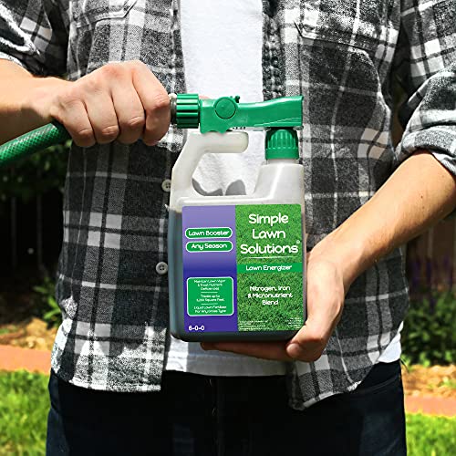 Commercial Grade Lawn Fertilizer with Iron (32 Fl Oz)