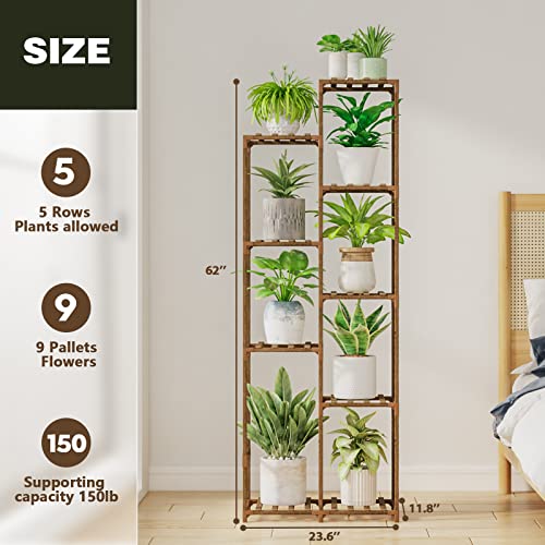 62 " Tall Plant Stand for Indoor Plants Outdoor Corner Plant Shelf