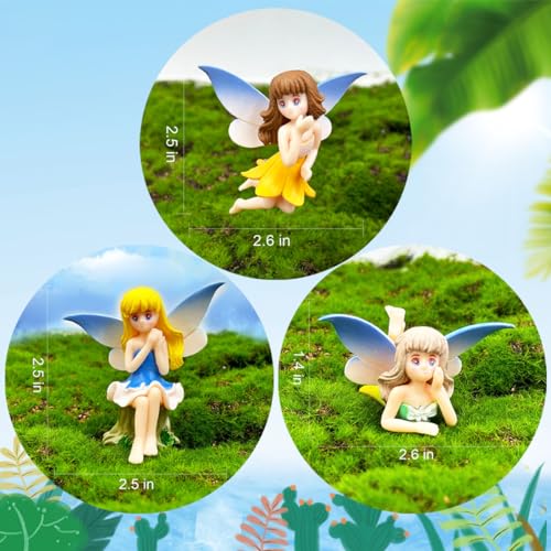 4Pcs Miniature Fairy Figurines