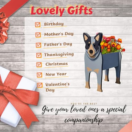 Australian Cattle Dog Planter Pots