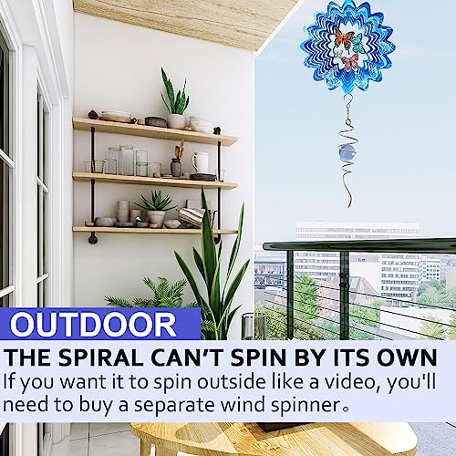 Wind Spinner Tail with Purple Glass Orb