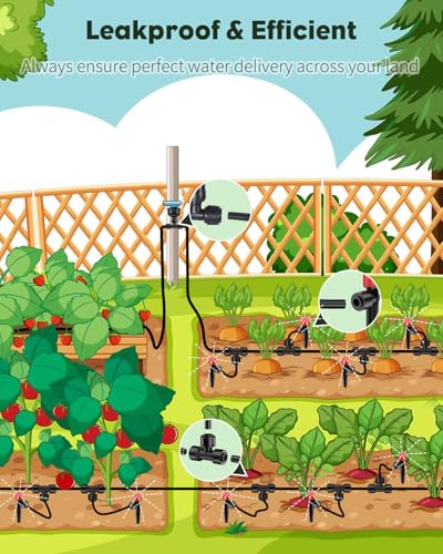 50ft Drip Irrigation System Kit
