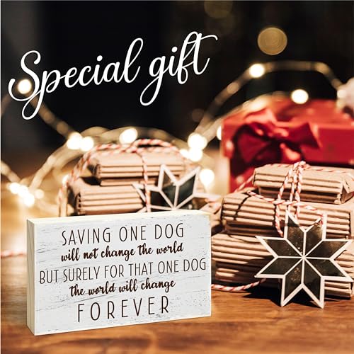 Dog Theme Wooden Block Sign