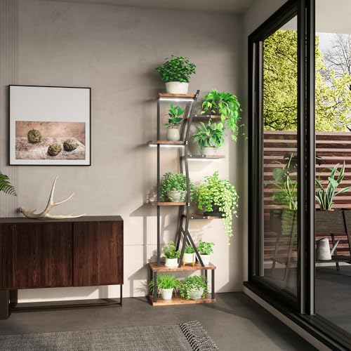 Plant Stand Indoor with Grow Lights