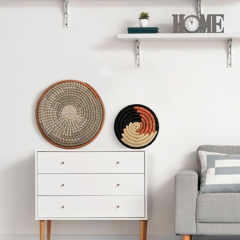 11 Pcs Boho Wall Basket Decor Woven Wall Hanging Art (11 Count)