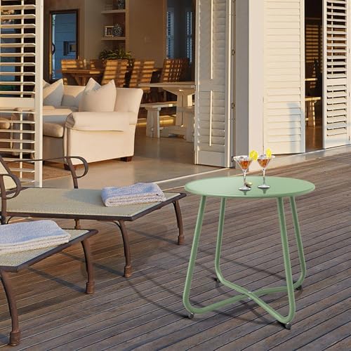 Bean Green Patio Side Table