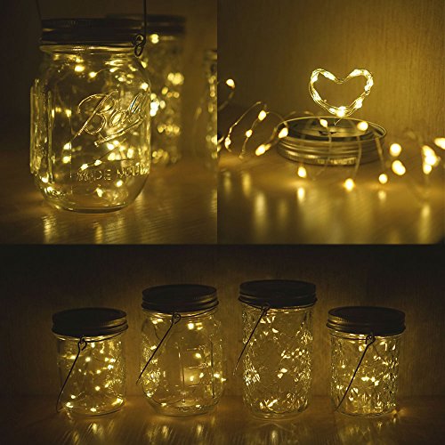 Solar Mason Jar Lid Lights (6 Count)