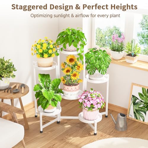 Plant Stand Indoor Tall for Multiple Plants (6 Count)