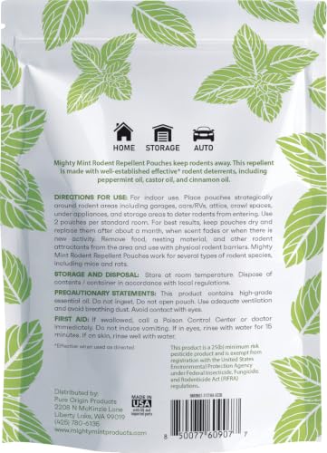 Rodent Repellent Pouches with Glue Dots (10 Pouches)