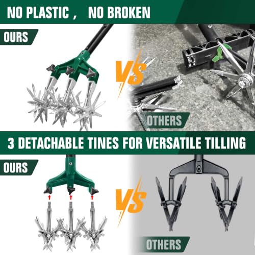 Rotary Cultivator Garden Tool for Gardening and Lawn