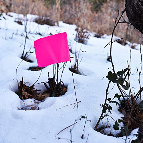 Pink Marking Flags 1000 Pack