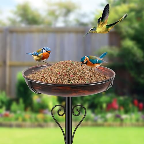 Metal Bird Bath for Outside