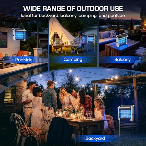 Solar Bug Zapper Outdoor (White)