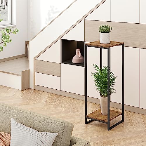 34" Tall 2 Tier Corner Plant Stand Indoor
