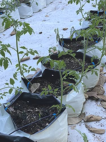 30 Gallon Black White Poly Grow Bag Large Thick Plastic Transplanter Bags (10 Count)