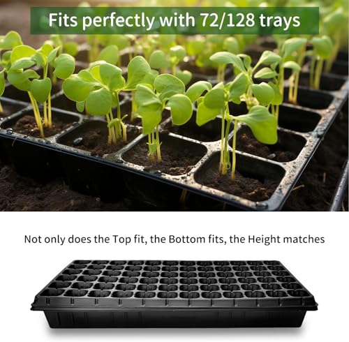 10 Pack 1020 Seed Starter Trays and 10 Pcs 72 Cell Plug Trays (10 Count)