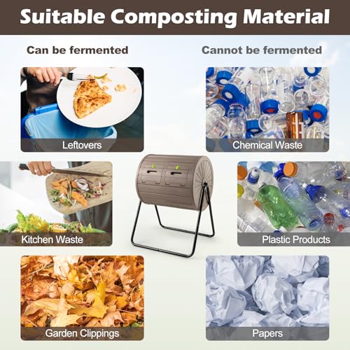 Compost Tumbler (Coffee / 37.5 Gallon)