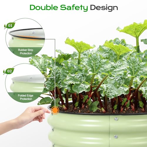 17" Tall 24" Metal Raised Garden Bed