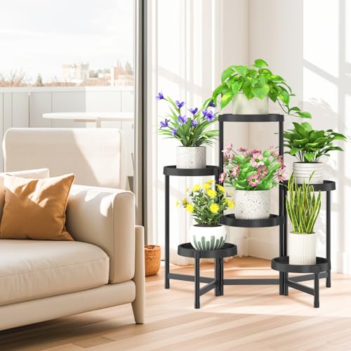 6 Tier Folding Plant Stand Indoor Outdoor
