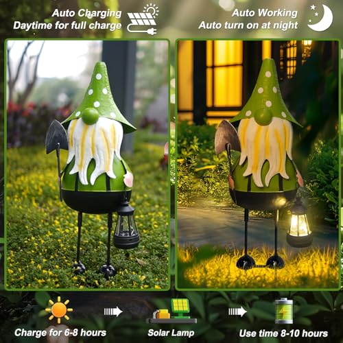 Solar Gnomes Garden Statue (2 Count)